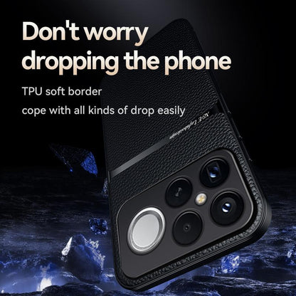 For Redmi K90 Pro Max / Xiaomi Poco F8 Ultra 5G Litchi Leather Magnetic Full Coverage Shockproof Phone Case(Black)
