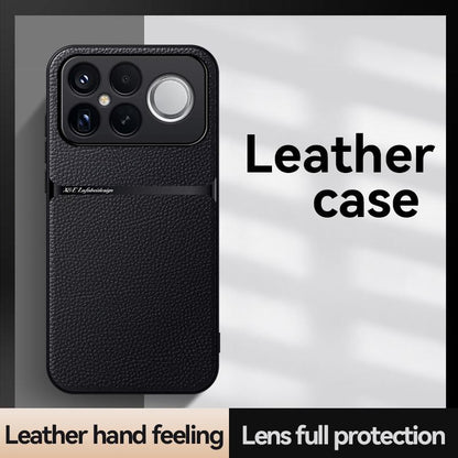 For Redmi K90 Pro Max / Xiaomi Poco F8 Ultra 5G Litchi Leather Magnetic Full Coverage Shockproof Phone Case(Yellow)