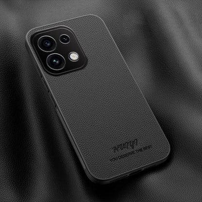 For OPPO Reno16 Pro 5G Global HUIYI Leather Magnetic Phone Case(Black)