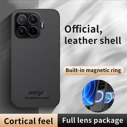 For Xiaomi 17T 5G HUIYI Leather Magnetic Phone Case - Grey - EDA007506209C