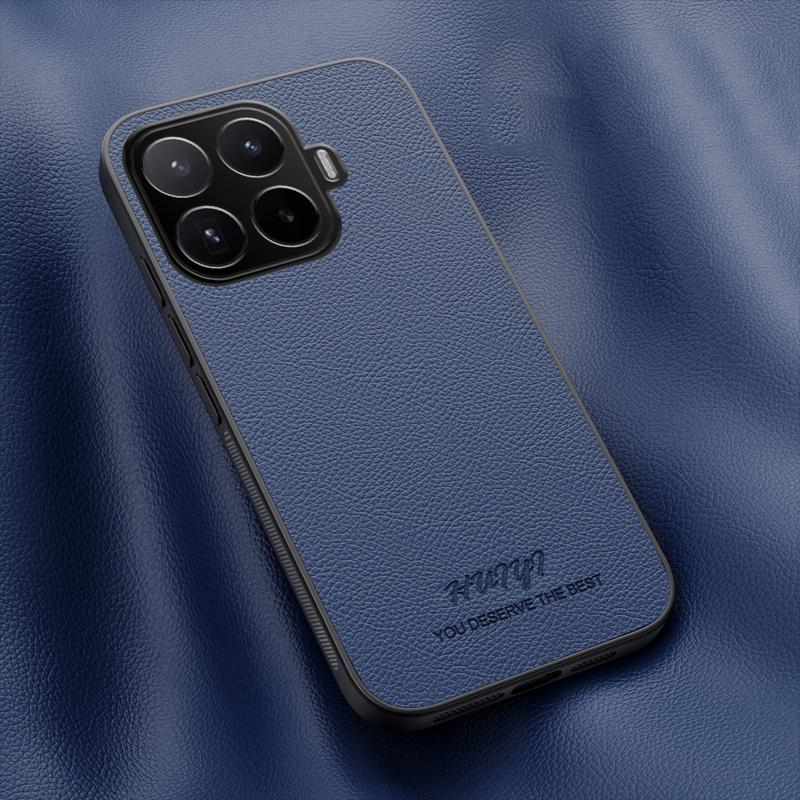 For Xiaomi 17T Pro 5G HUIYI Leather Magnetic Phone Case - Blue - EDA007506210A