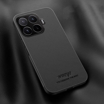 For Xiaomi 17T Pro 5G HUIYI Leather Magnetic Phone Case - Black - EDA007506210B