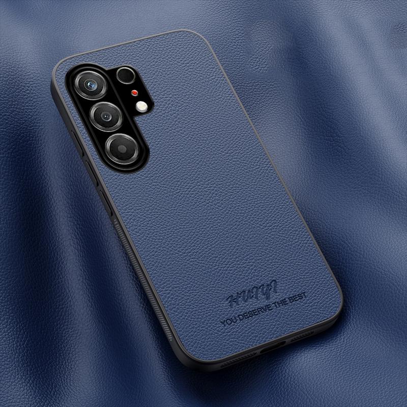 For Tecno Camon 50 4G HUIYI Leather Magnetic Phone Case - Blue - EDA007506910A