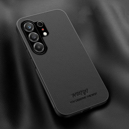 For Tecno Camon 50 4G HUIYI Leather Magnetic Phone Case - Black - EDA007506910B