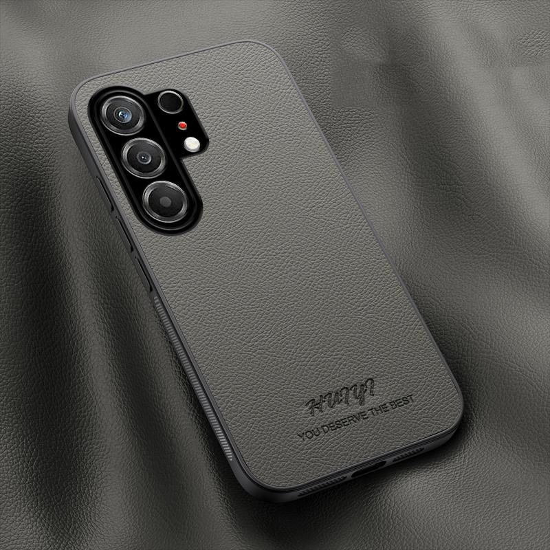 For Tecno Camon 50 4G HUIYI Leather Magnetic Phone Case - Grey - EDA007506910C