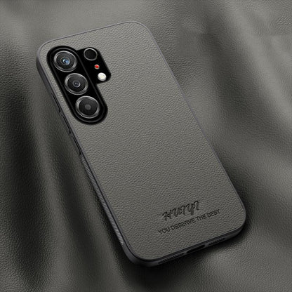 For Tecno Camon 50 4G HUIYI Leather Magnetic Phone Case - Grey - EDA007506910C