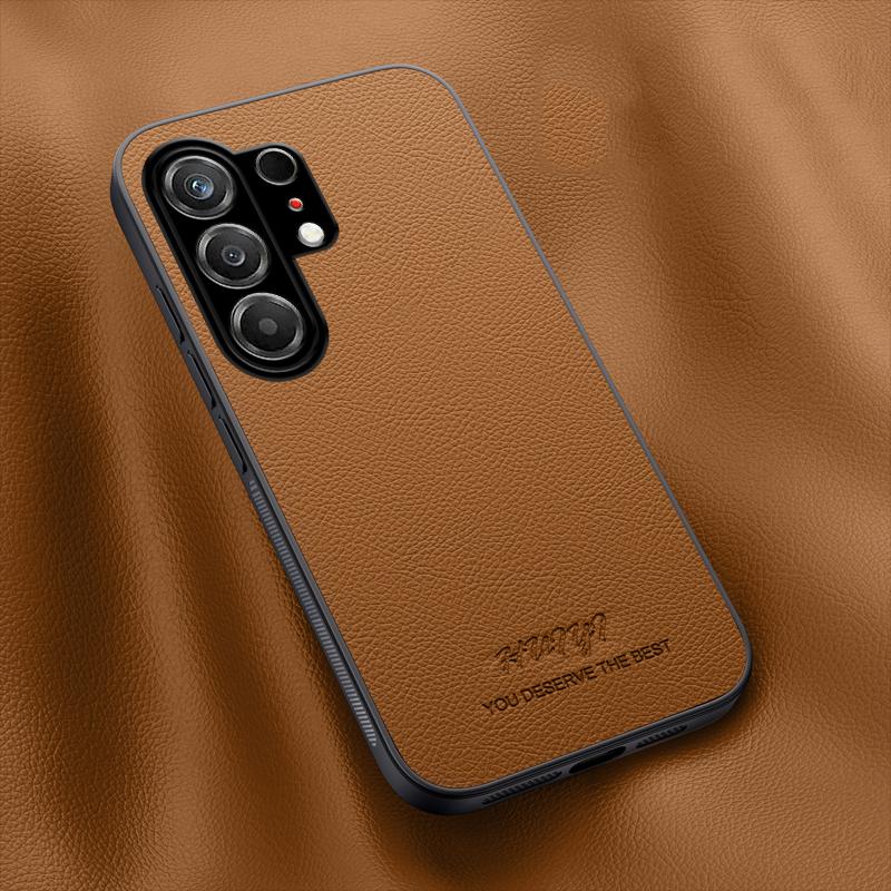 For Tecno Camon 50 4G HUIYI Leather Magnetic Phone Case - Brown - EDA007506910E