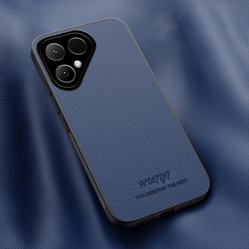 For Tecno Pova Curve 2 HUIYI Leather Magnetic Phone Case - Blue - EDA007506915A
