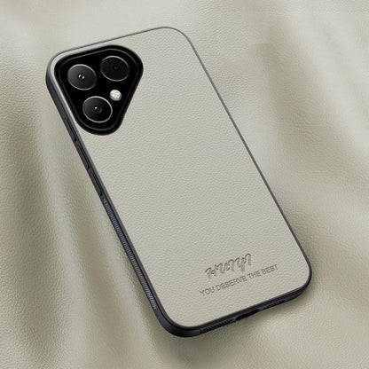 For Tecno Pova Curve 2 HUIYI Leather Magnetic Phone Case - White - EDA007506915D