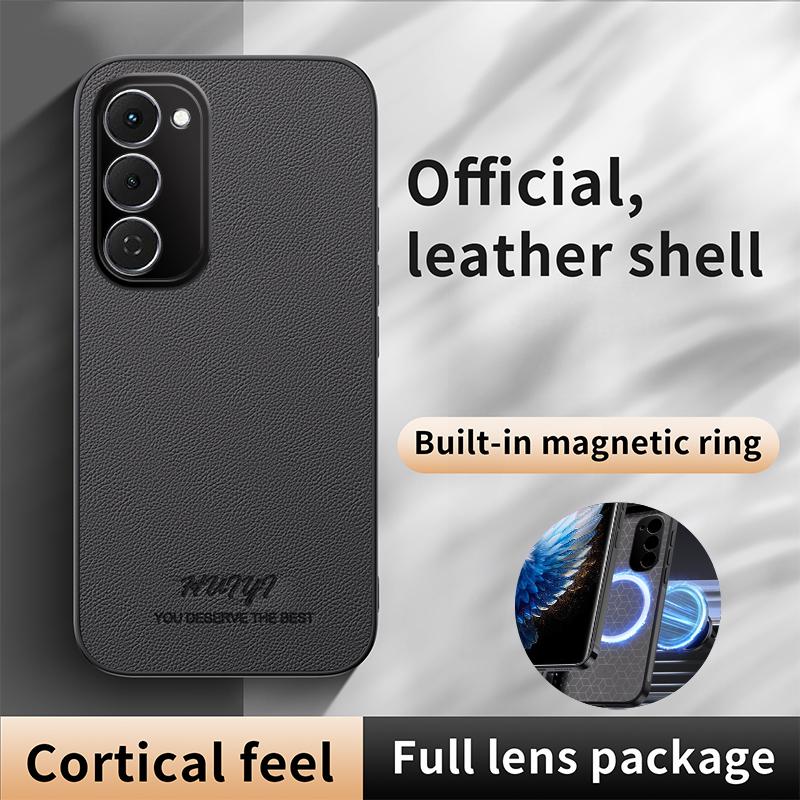 For Tecno Spark 40 Pro+ 4G HUIYI Leather Magnetic Phone Case - Black - EDA007506926B