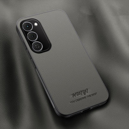 For Tecno Spark 40 Pro+ 4G HUIYI Leather Magnetic Phone Case - Grey - EDA007506926C