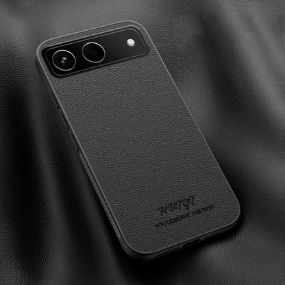 For Tecno Spark Go 5G 2025 HUIYI Leather Magnetic Phone Case - Black - EDA007506929B