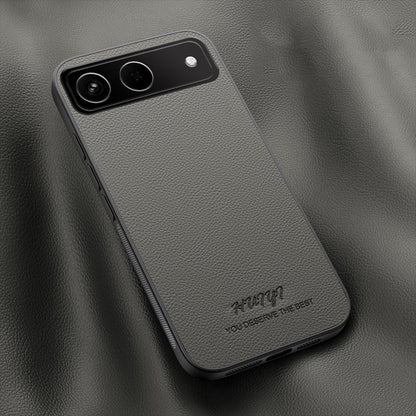 For Tecno Spark Go 5G 2025 HUIYI Leather Magnetic Phone Case - Grey - EDA007506929C