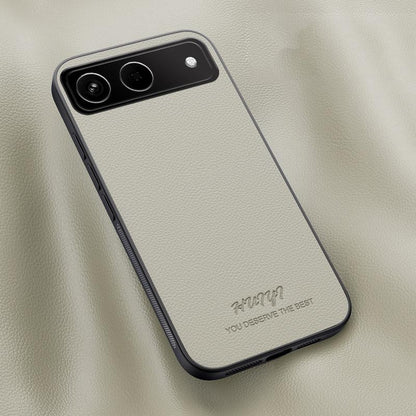 For Tecno Spark Go 5G 2025 HUIYI Leather Magnetic Phone Case - White - EDA007506929D