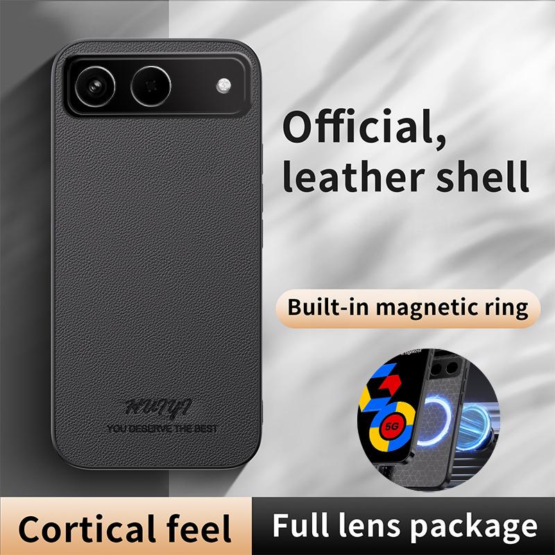 For Tecno Spark Go 5G 2025 HUIYI Leather Magnetic Phone Case - White - EDA007506929D