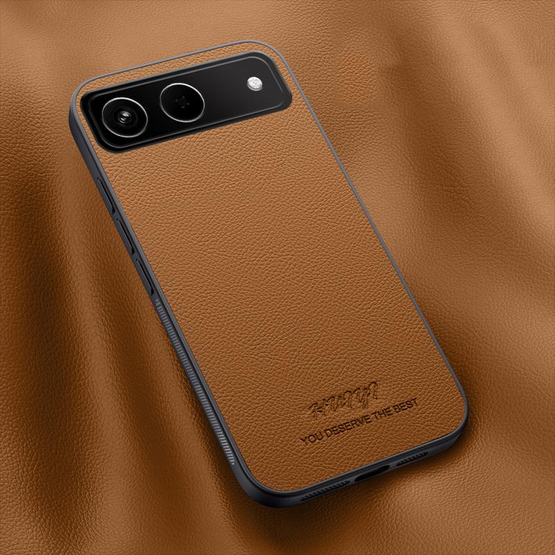 For Tecno Spark Go 5G 2025 HUIYI Leather Magnetic Phone Case - Brown - EDA007506929E