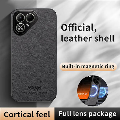 For Tecno Pova 8 5G HUIYI Leather Magnetic Phone Case(Black)