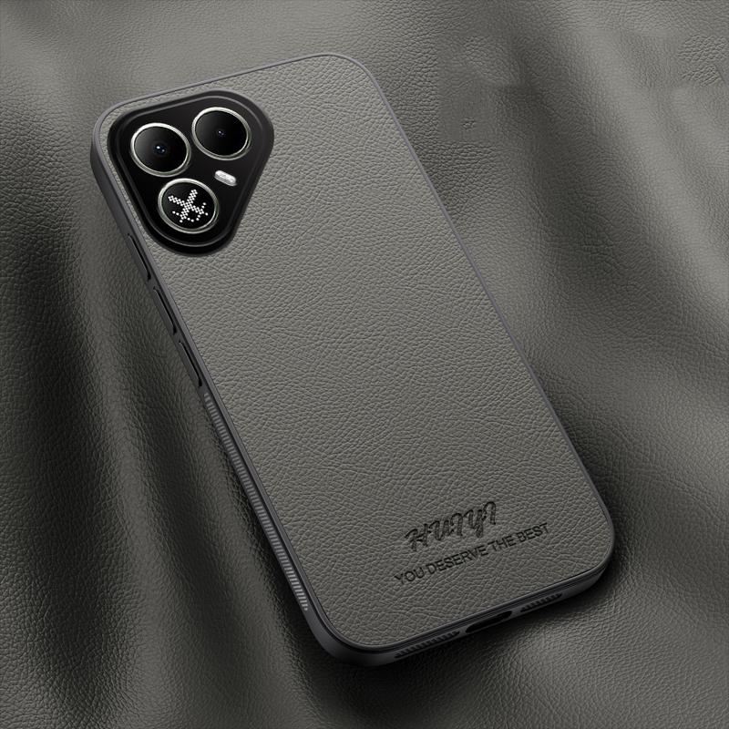 For Tecno Pova 8 5G HUIYI Leather Magnetic Phone Case(Grey)