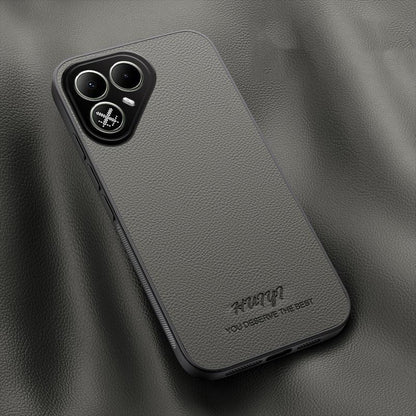 For Tecno Pova 8 5G HUIYI Leather Magnetic Phone Case(Grey)