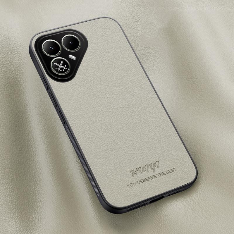 For Tecno Pova 8 5G HUIYI Leather Magnetic Phone Case(White)