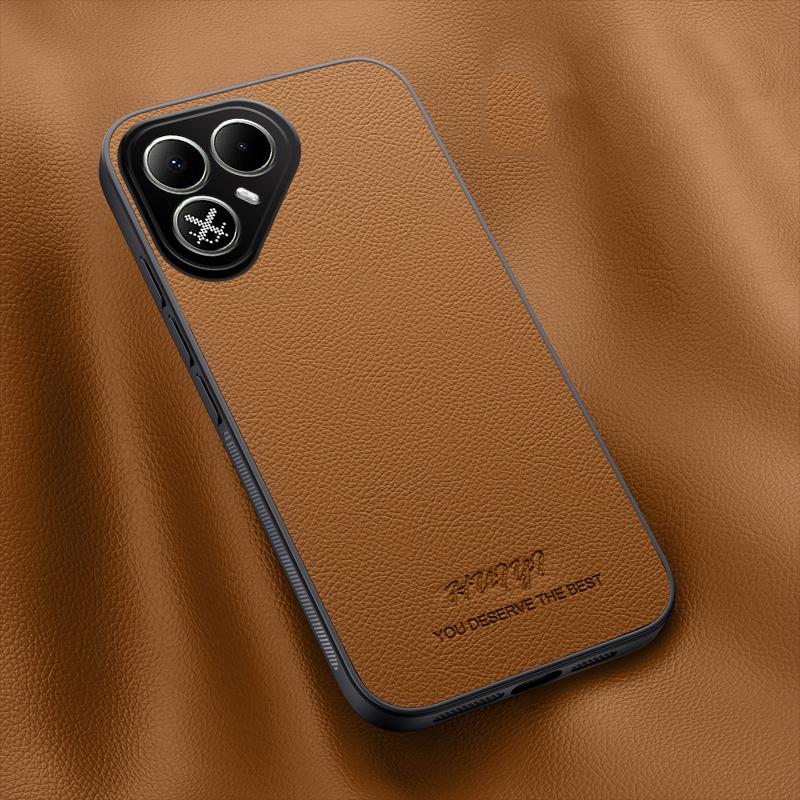 For Tecno Pova 8 5G HUIYI Leather Magnetic Phone Case(Brown)