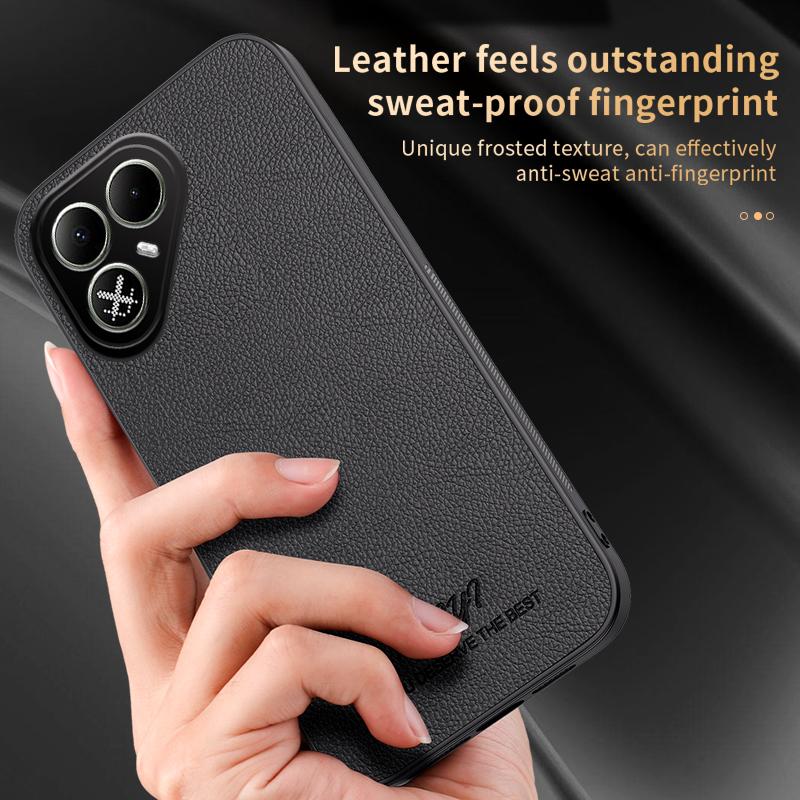 For Tecno Pova 8 5G HUIYI Leather Magnetic Phone Case(Brown)