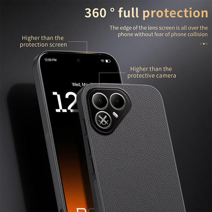 For Tecno Pova 8 5G HUIYI Leather Magnetic Phone Case(Brown)