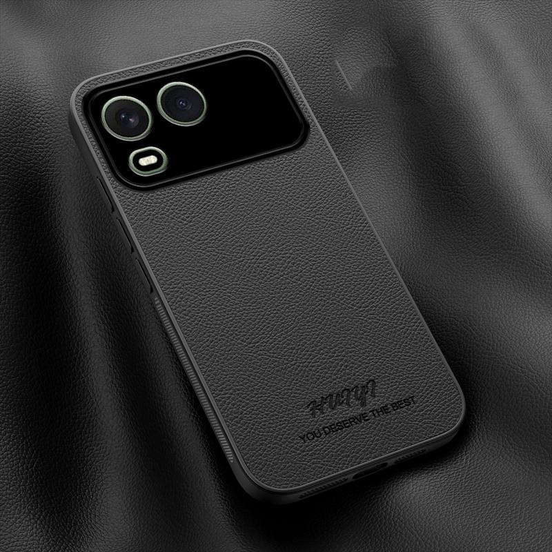 For itel A200 HUIYI Leather Magnetic Phone Case - Black - EDA007507002B