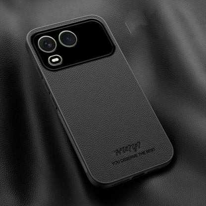 For itel A200 HUIYI Leather Magnetic Phone Case - Black - EDA007507002B