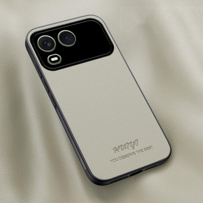 For itel A200 HUIYI Leather Magnetic Phone Case - White - EDA007507002D