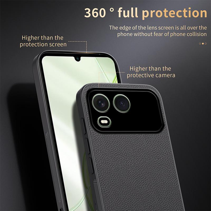 For itel A200 HUIYI Leather Magnetic Phone Case - White - EDA007507002D