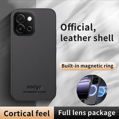 For OnePlus 13T HUIYI Leather Magnetic Phone Case - Grey - EDA007507207C
