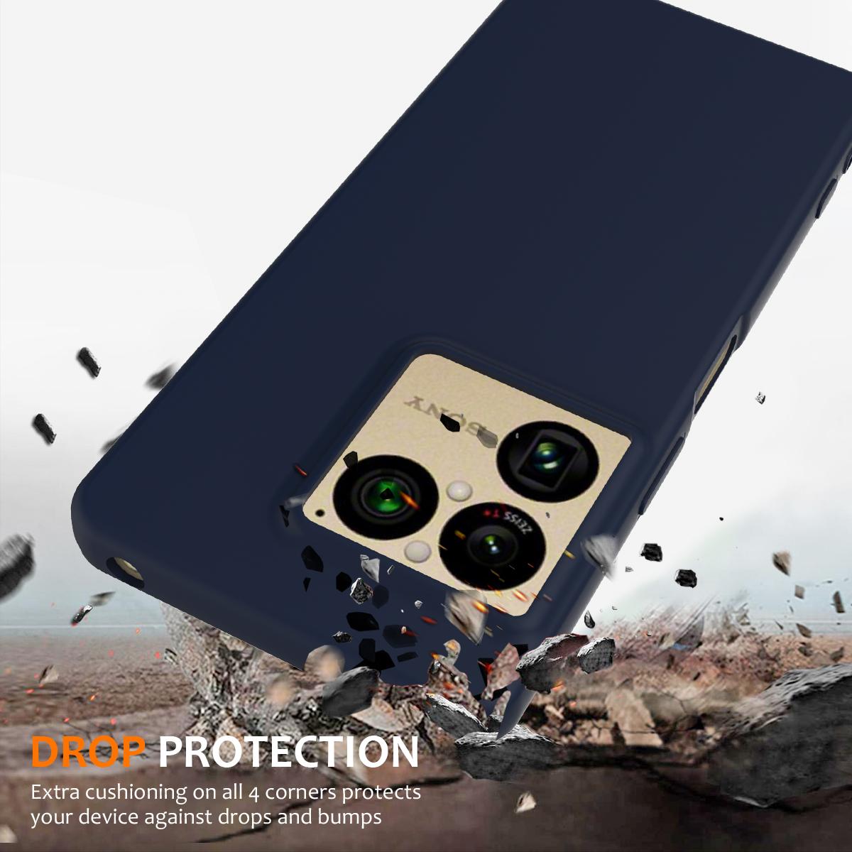 For Sony Xperia 1 VIII Shockproof Silicone Magsafe Phone Case - Navy Blue - EDA007509712A