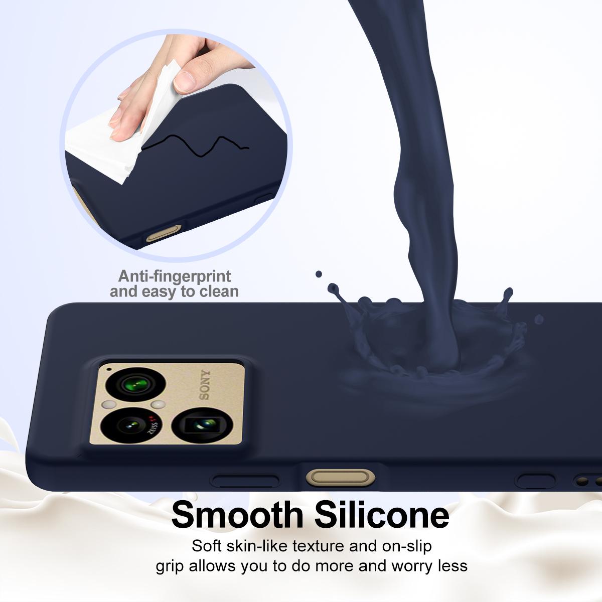 For Sony Xperia 1 VIII Shockproof Silicone Magsafe Phone Case - Navy Blue - EDA007509712A