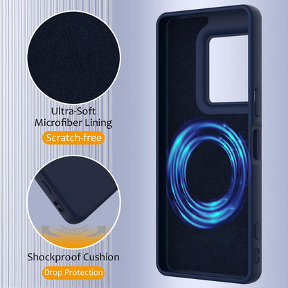 For Sony Xperia 1 VIII Shockproof Silicone Magsafe Phone Case - Navy Blue - EDA007509712A