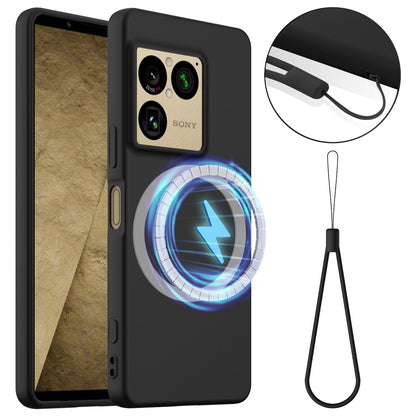 For Sony Xperia 1 VIII Shockproof Silicone Magsafe Phone Case - Black - EDA007509712B