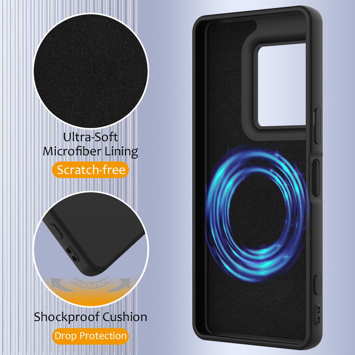 For Sony Xperia 1 VIII Shockproof Silicone Magsafe Phone Case - Black - EDA007509712B