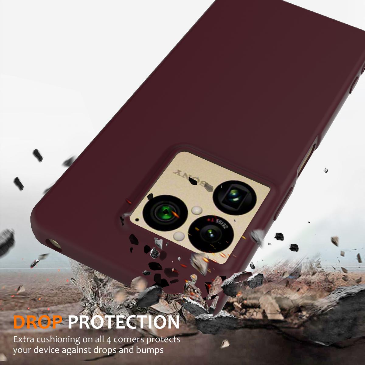For Sony Xperia 1 VIII Shockproof Silicone Magsafe Phone Case - Plum Color - EDA007509712C