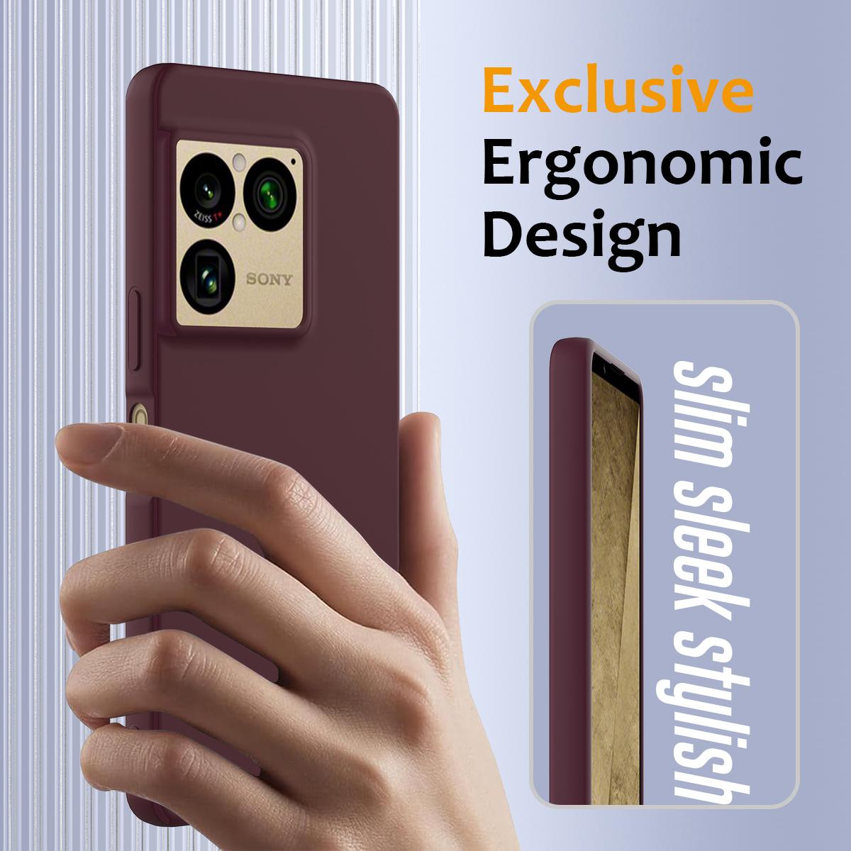 For Sony Xperia 1 VIII Shockproof Silicone Magsafe Phone Case - Plum Color - EDA007509712C