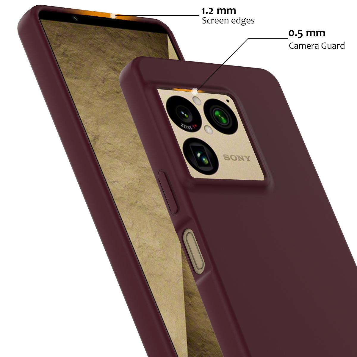 For Sony Xperia 1 VIII Shockproof Silicone Magsafe Phone Case - Plum Color - EDA007509712C
