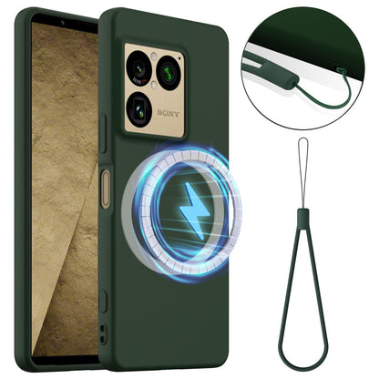 For Sony Xperia 1 VIII Shockproof Silicone Magsafe Phone Case - Dark Green - EDA007509712D
