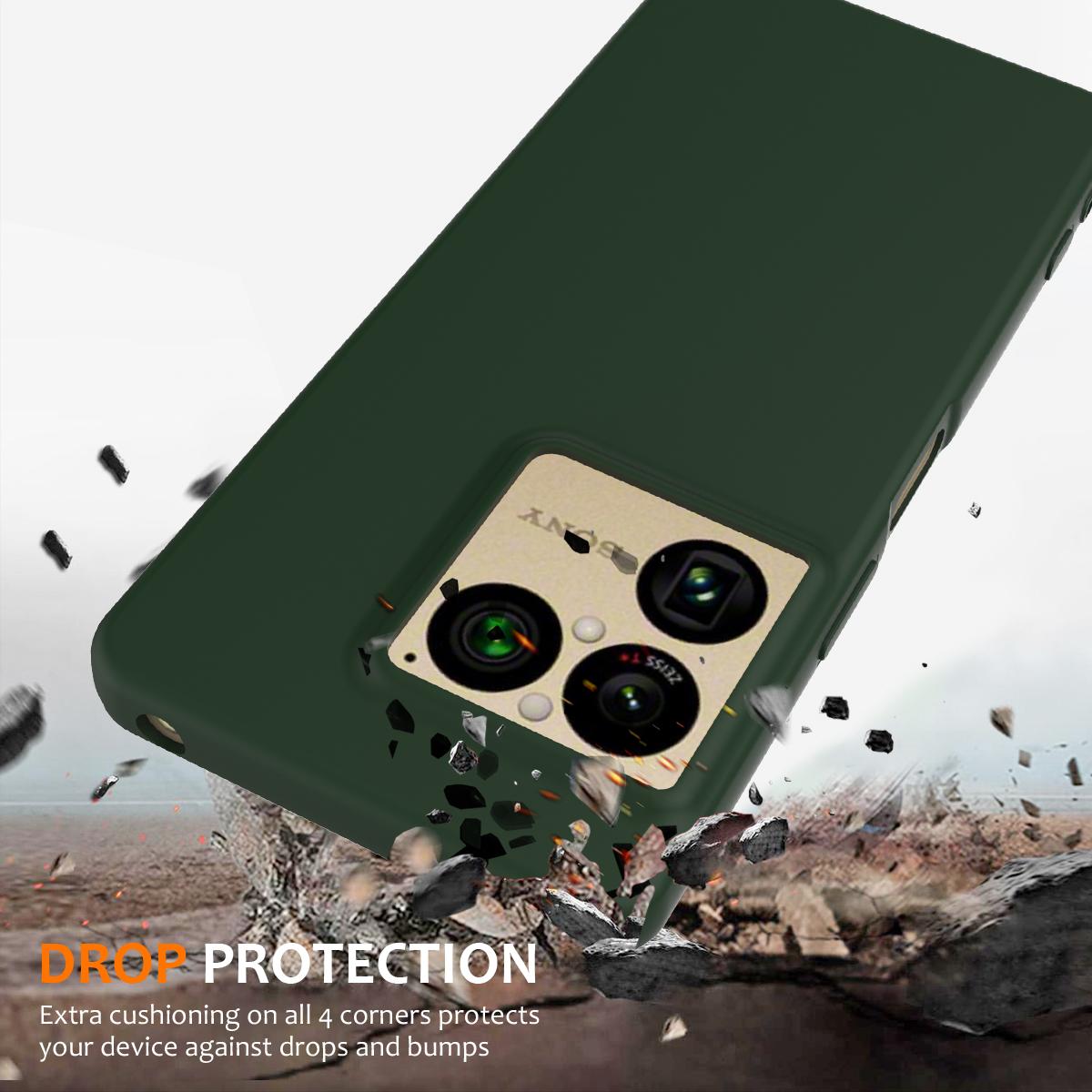 For Sony Xperia 1 VIII Shockproof Silicone Magsafe Phone Case - Dark Green - EDA007509712D
