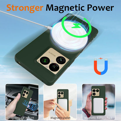 For Sony Xperia 1 VIII Shockproof Silicone Magsafe Phone Case - Dark Green - EDA007509712D