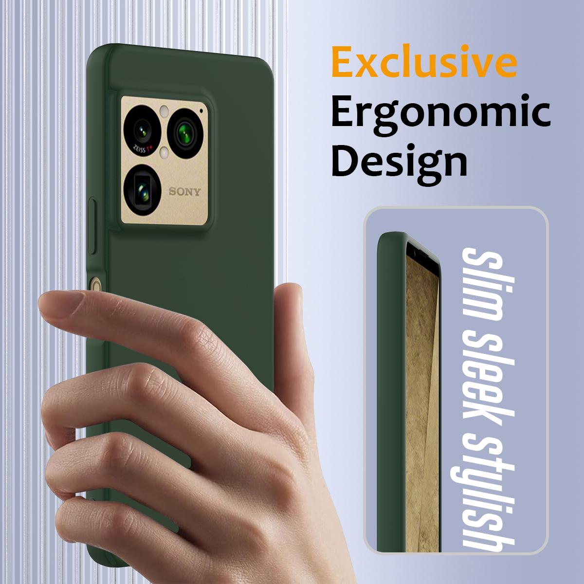 For Sony Xperia 1 VIII Shockproof Silicone Magsafe Phone Case - Dark Green - EDA007509712D