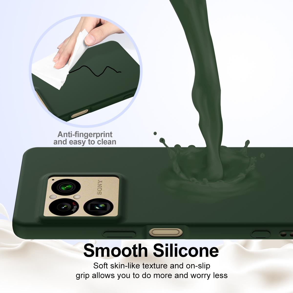 For Sony Xperia 1 VIII Shockproof Silicone Magsafe Phone Case - Dark Green - EDA007509712D