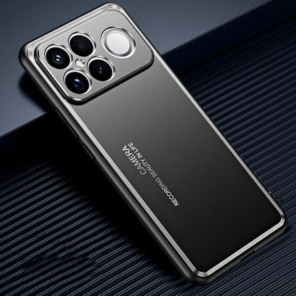 For Redmi K90 Pro Max / Poco F8 Ultra Frosted Metal Phone Case(Black)