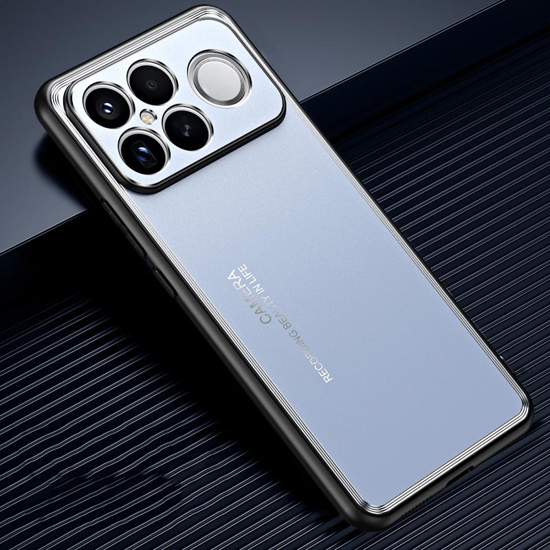 For Redmi K90 Pro Max / Poco F8 Ultra Frosted Metal Phone Case(Blue)