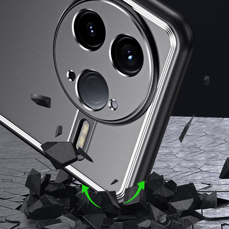 For Redmi K90 Pro Max / Poco F8 Ultra Frosted Metal Phone Case(Blue)