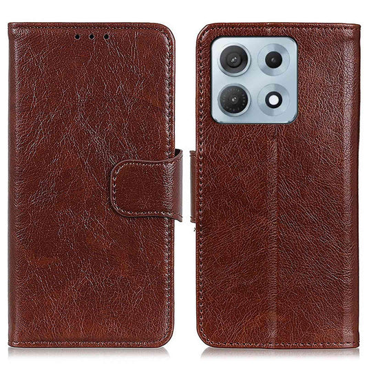 For Motorola Edge 70 Max 5G Nappa Texture Horizontal Flip Leather Phone Case(Brown)