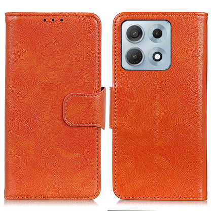 For Motorola Edge 70 Max 5G Nappa Texture Horizontal Flip Leather Phone Case(Orange)